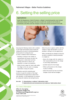 6. Setting the selling price