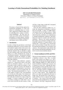 Learning to Predict Denotational Probabilities For Modeling Entailment