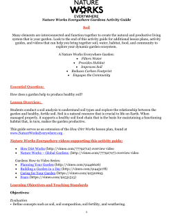 Lesson Title: Gardens Improve Soil