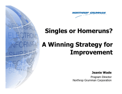 Singles or Homeruns? A Winning Strategy for Improvement