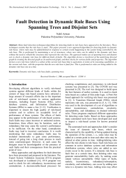 Fault Detection in Dynamic Rule Bases Using Spanning Trees and