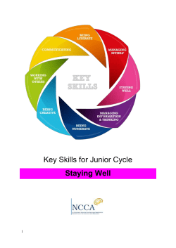 Staying well - Junior Cycle.ie