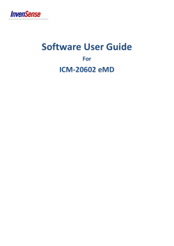 AN Software User Guide For ICM-20602 eMD