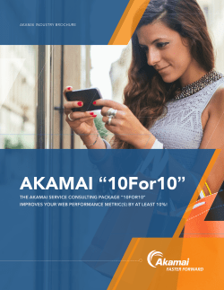 AKAMAI &ldquo;10For10&rdquo;