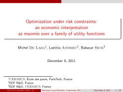 From Risk Measures to Utility Functions