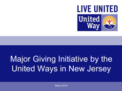 United Way PowerPoint Presentation Template