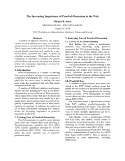 The Increasing Importance of Proof-of