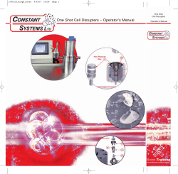 one shot cell disrupter
