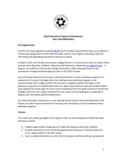 Peralta Adult Education Program Development