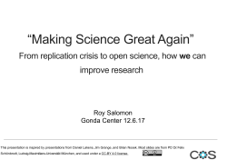 PowerPoint-Pr&auml;sentation - Open Science Framework