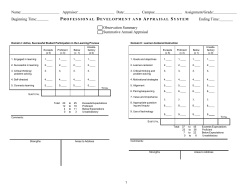 Microsoft Word - Observation Summary Revised