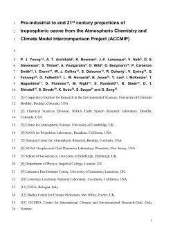 ACCMIP - School of GeoSciences
