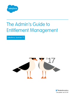 The Admin`s Guide to Entitlement Management