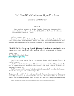 2nd CanaDAM Conference Open Problems