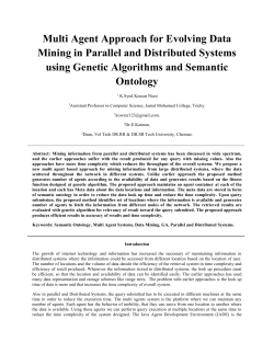 Multi Agent Approach for Evolving Data Mining in