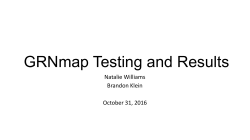 GRNmaP Testing