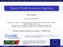 Theory of Parallel Evolutionary Algorithms