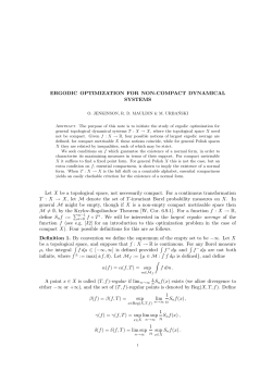 "Ergodic optimization for non-compact dynamical
