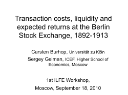 Transaction costs, liquidity and expected returns at the Berlin Stock