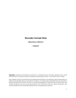 Concept Note Template