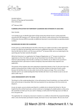 22 March 2016 - Attachment 8.1.1a