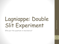 L02 Double Slit Experiment