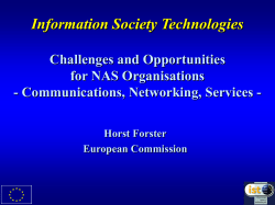 Communications, Networking and Services