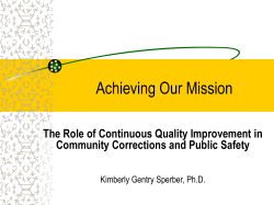 Building Organizational Capacity for Evidence-Based