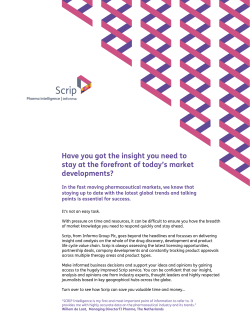 Have you got the insight you need to stay at the forefront of today`s