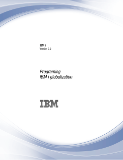 IBM i: IBM i globalization