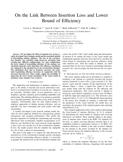 On the Link Between Insertion Loss and Lower Bound of Efficiency