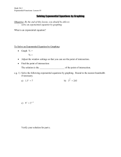Exponential Equations by Graphing_1