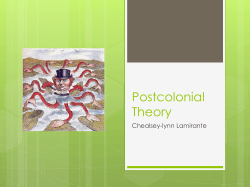 Postcolonial Theory - chealsey-lynn