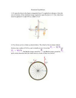 Rotational Equilibrium