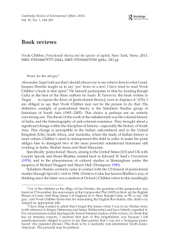 Cambridge Review of International Affairs