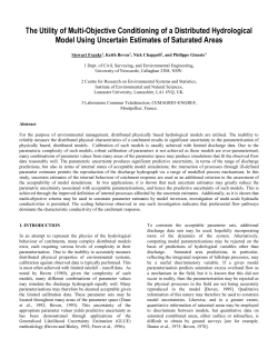 Multi-Objective Conditioning of a Distributed Hydrological Model