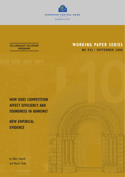 How does competition affect efficiency and soundness in banking