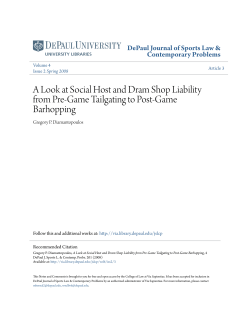 A Look at Social Host and Dram Shop Liability from Pre