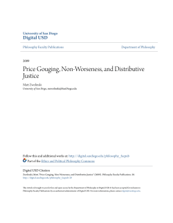 Price Gouging, Non-Worseness, and Distributive Justice