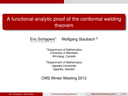 A functional-analytic proof of the conformal welding theorem