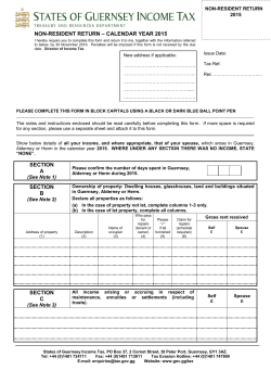 section a section b section c non-resident return