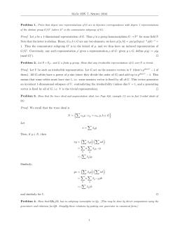 Ma5c HW 7, Spring 2016 Proof. Let &rho; be a 1
