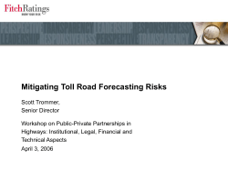 Mitigating Toll Road Forecasting Risks