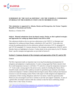 Section I. Common elements of the strategies and approaches of the