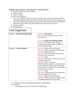 Unit Lesson Plan Science - 08FACEP802C-001-Inq-SpeEd