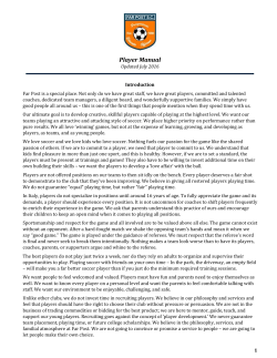 Player Manual - Far Post Soccer Club