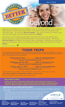 tiger trips - Wildfire Credit Union