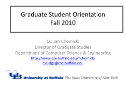see the Grad Handbook - UB Computer Science and Engineering