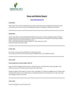 News and Market Report www.savaliyaexports.com 13 APR 2017
