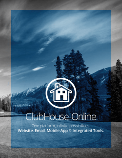 ClubHouse Online - Jonas Club Software